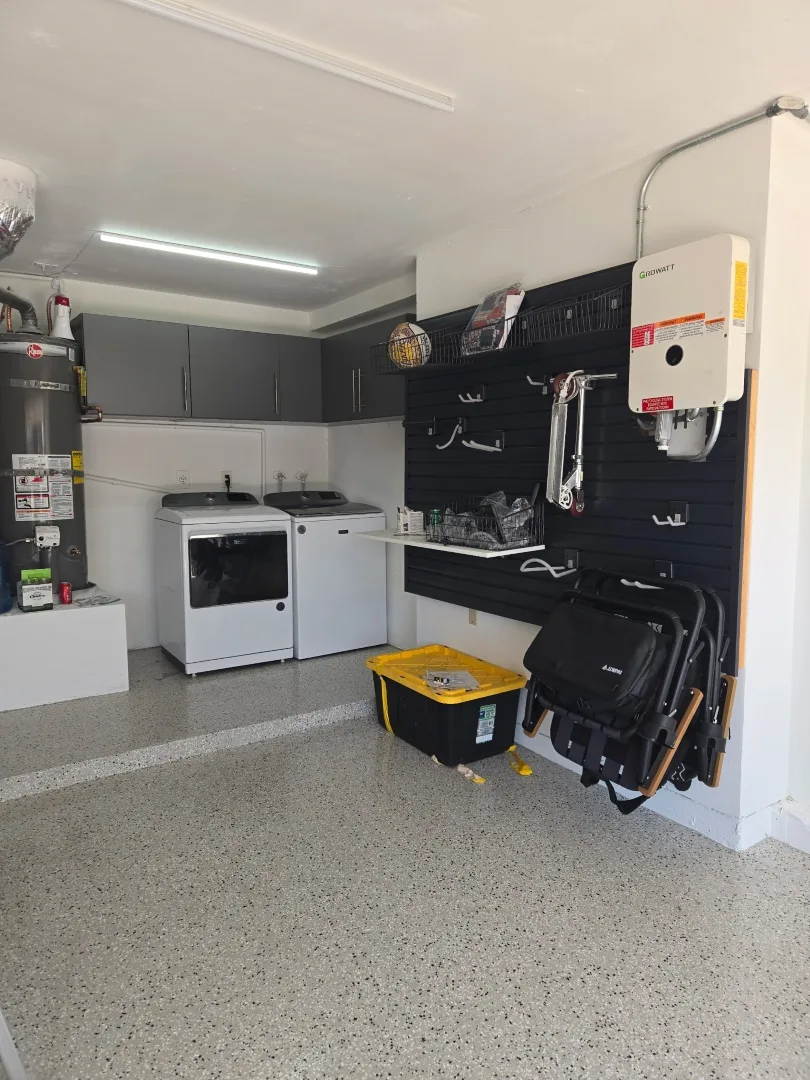 Garage Cabinets And Storage With An Epoxy Garage Floor In Carlsbad Ca carlsbad-cabinets-and-garage-floor-4